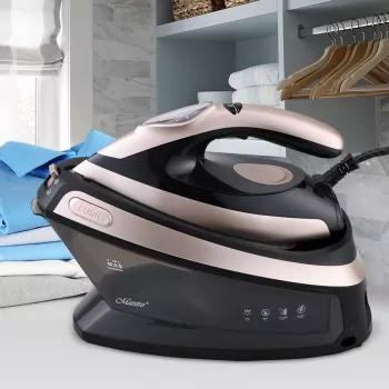 Maestro MR-320C lyginimo stotis su garu 2400 W 1.5 L Keraminis padas Juoda, Rožinis auksas
