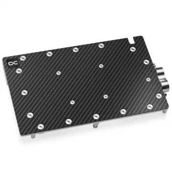 Vandens blokas + galinė plokštė Alphacool ES GPX Carbon/Copper 13395 1/4 colio