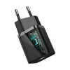 Baseus Super Si Greitasis Įkroviklis 1C 20W su USB-C į Lightning laidu 1m (juodas)