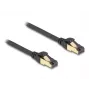 DeLOCK RJ45 Cat.6A S/FTP tinklo kabelis, vyras–vyras, 0,3 m, juodas