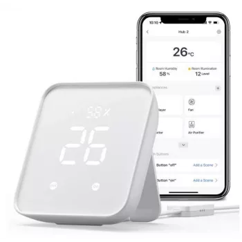 Išmanusis namų centras SwitchBot W3202100 – „Wi‑Fi“ ir „Bluetooth“ šliuzas „SwitchBot“ įrenginiams