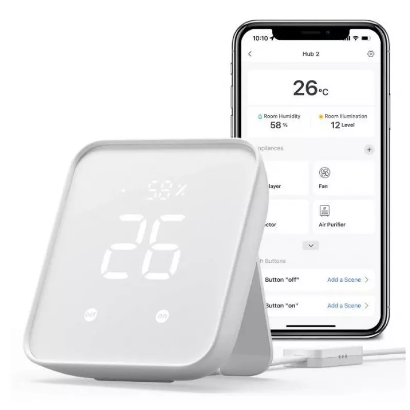 Išmanusis namų centras SwitchBot W3202100 – „Wi‑Fi“ ir „Bluetooth“ šliuzas „SwitchBot“ įrenginiams