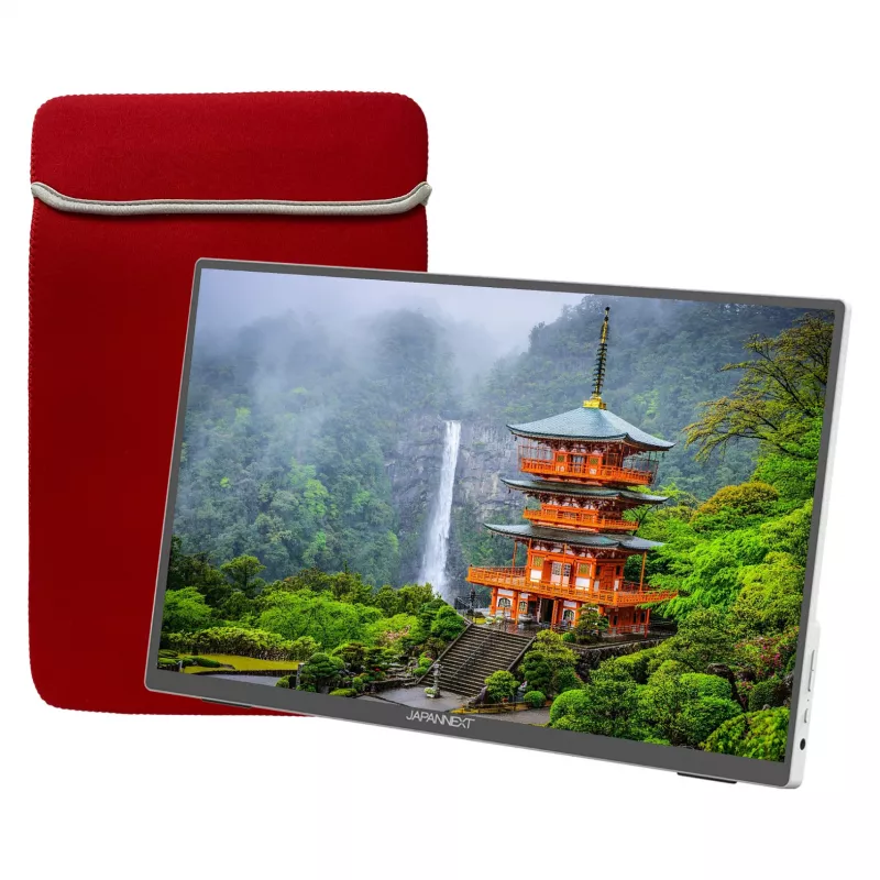 JAPANNEXT JN-MD-I156FHDR-T monitor 39,6 cm (15,6 colio) 1920x1080 Full HD LED liečiamasis ekranas pilkas