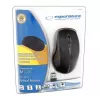 Belaidė RF pelė ESPERANZA EM101K, ambidekstrinė, 1000 DPI, 2,4 GHz nano USB imtuvas, juoda