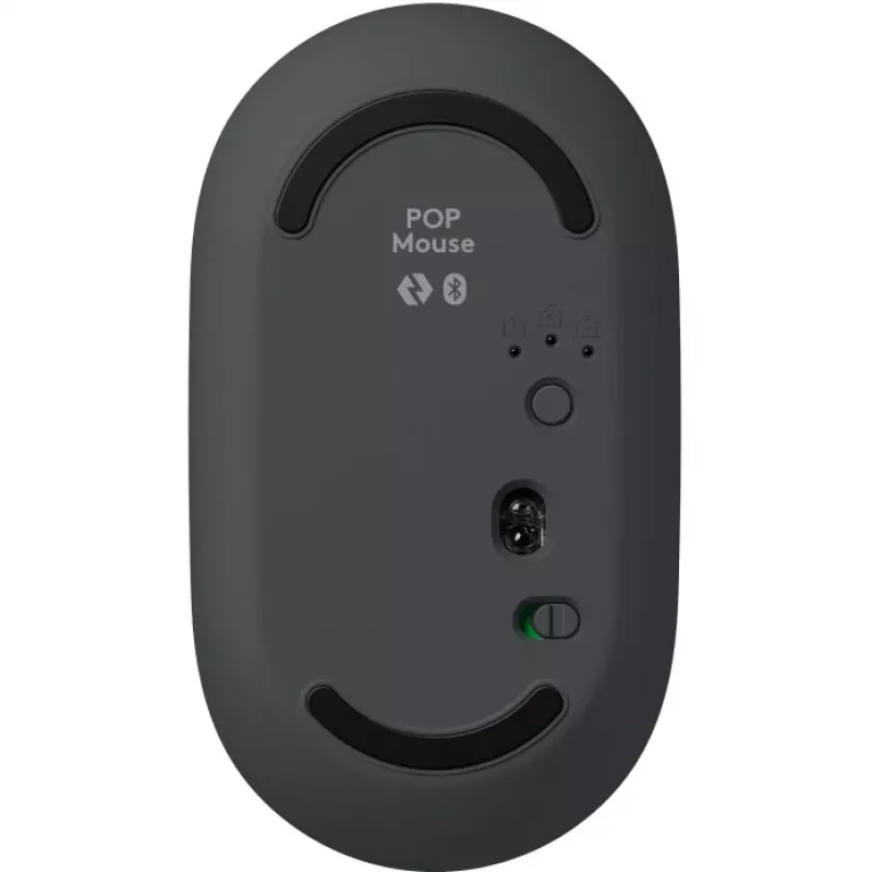 Logitech POP ICON COMBO Swiss, Grafit/Žalia, belaidis klaviatūros ir pelės rinkinys, Bluetooth, 920-013275