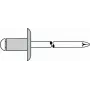 Aklakniedė GESIPA 1454123 Al/St 5x16 mm didelė galvutė K14 10,0–12,0 mm, pakuotė 250 vnt.
