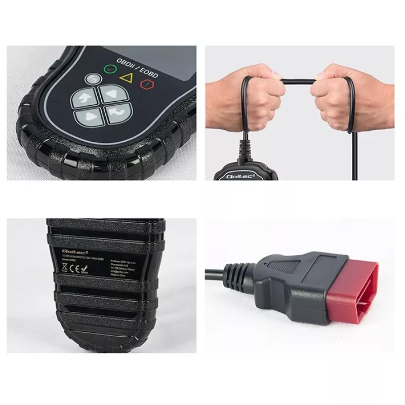 OBDII diagnostikos testeris QOLTEC ProLine 50685 – automobilio OBD-II skaitytuvas 8V/25V sistemoms