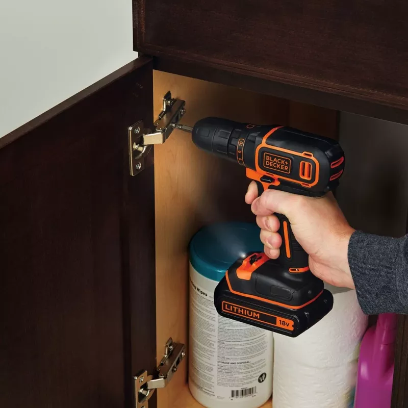Gręžtuvas Black & Decker BDCDC18K-QW juodas