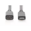 USB tipo C ilginamasis kabelis Digitus AK-300210-007-S 0,7 m