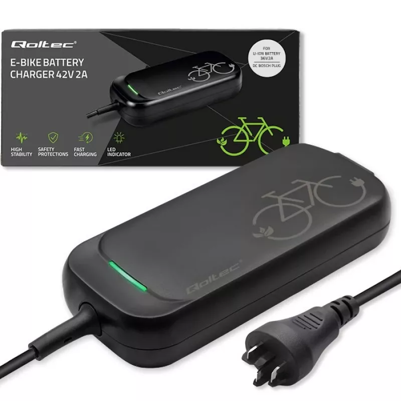 Kroviklis QOLTEC Bosch elektriniam dviračiui 50762 36V/42V 2A