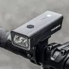 Rockbros Dviračio žibintas + USB-C – USB-A laidas 260 lm Juodas