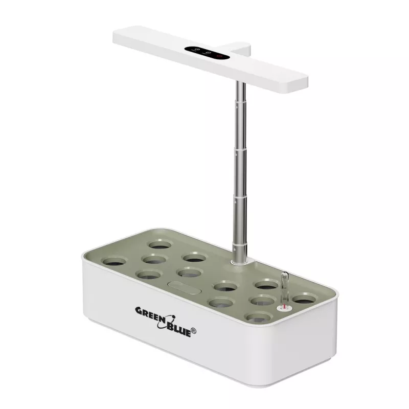 GreenBlue GB133 išmanusis kambarinis auginimo rinkinys su SMART vazonu, 4L talpa, 12 augalų, pilno spektro LED