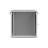 Sieninis 19 inch stelažas 12U 600x600 pilkas