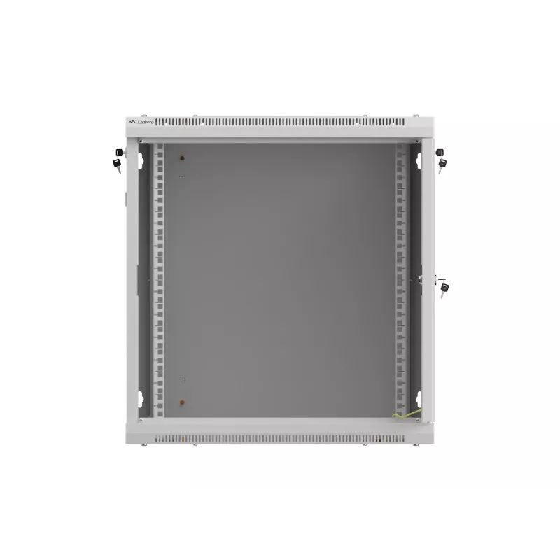 Sieninis 19 inch stelažas 12U 600x600 pilkas