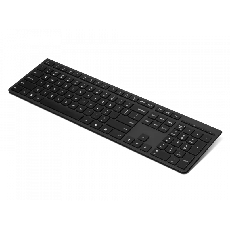 Lenovo Professional Wireless Rechargeable Keyboard AI belaidė įkraunama klaviatūra su estų raidėmis, pilkos spalvos (4Y41R64545)