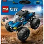 Konstruktorius LEGO City 60402 Mėlynas monstrų sunkvežimis su didelėmis padangomis, 148 dalių, 1 minifigūrėlė, nuo 5 metų
