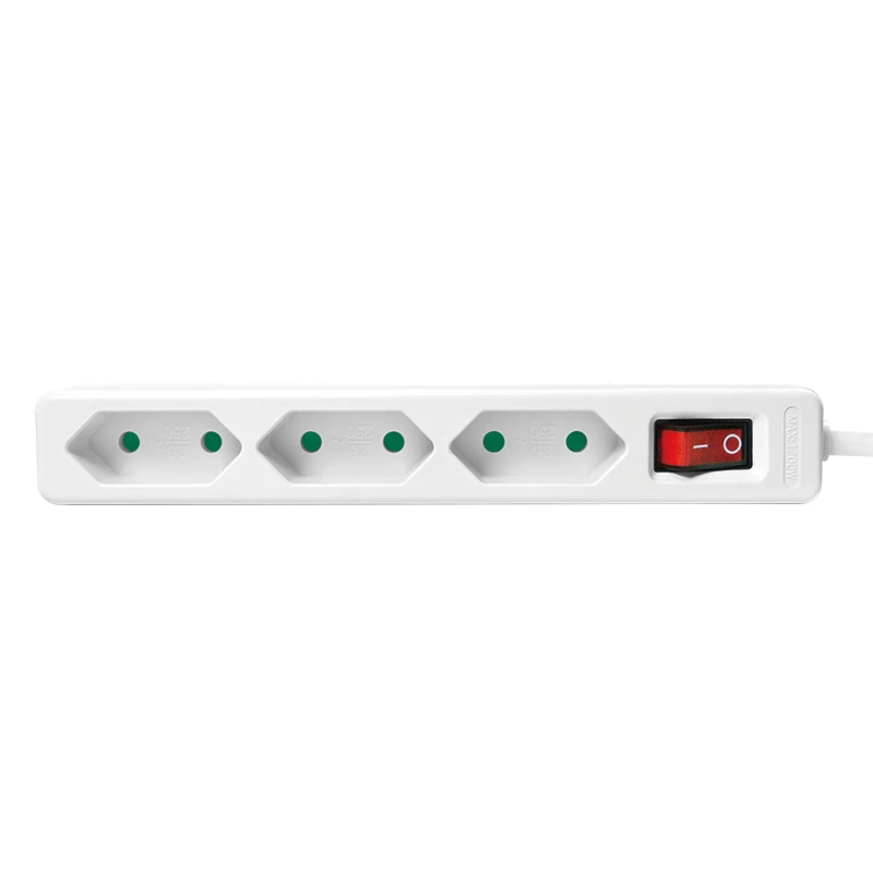 Prailginimo laidas LogiLink LPS230 1,5 m 3 kištukiniai lizdai vidaus naudojimui baltas