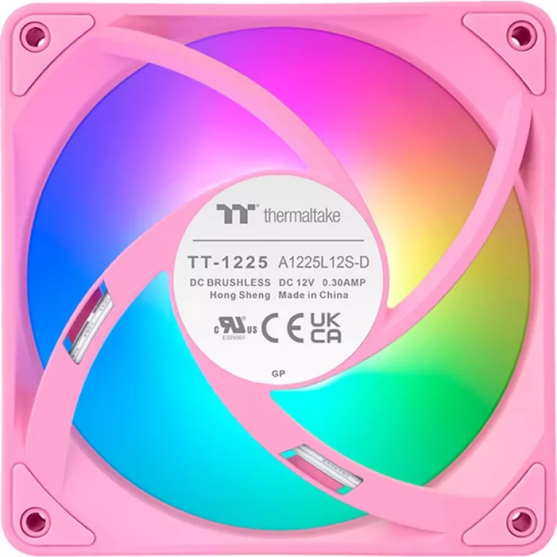 Thermaltake CT120 EX ARGB 120mm Rožiniai korpuso ventiliatoriai 3 vnt. pakuotė