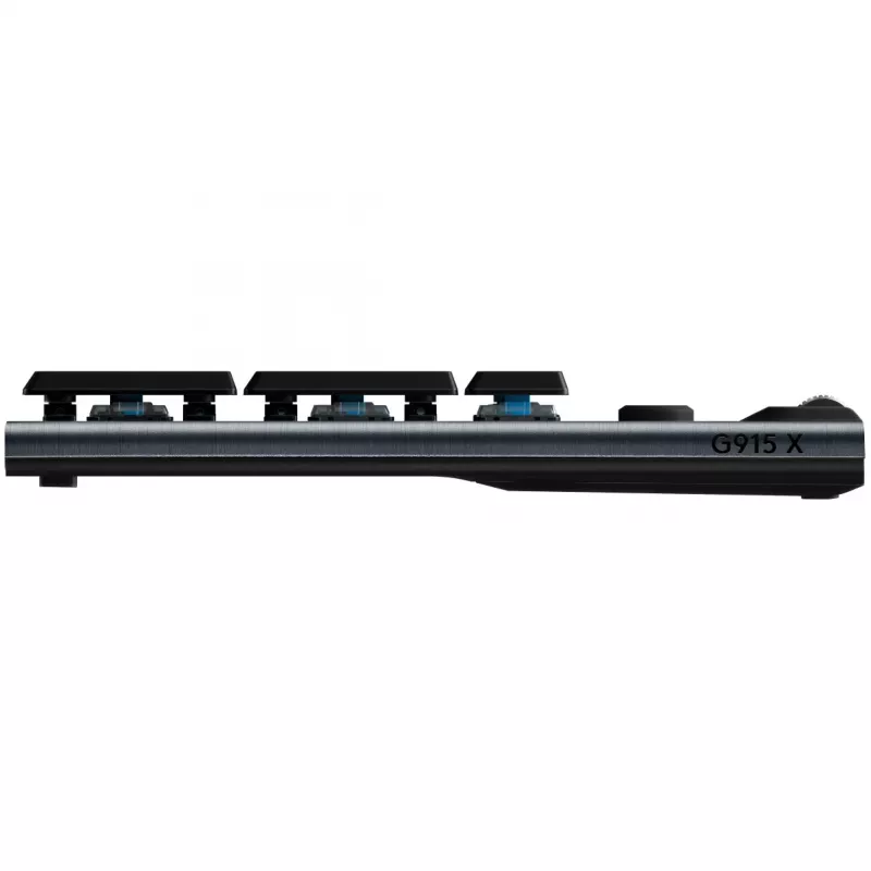 Belaidė žaidimų klaviatūra Logitech G G915 X LIGHTSPEED, USB RF / Bluetooth, QWERTY US International, juoda