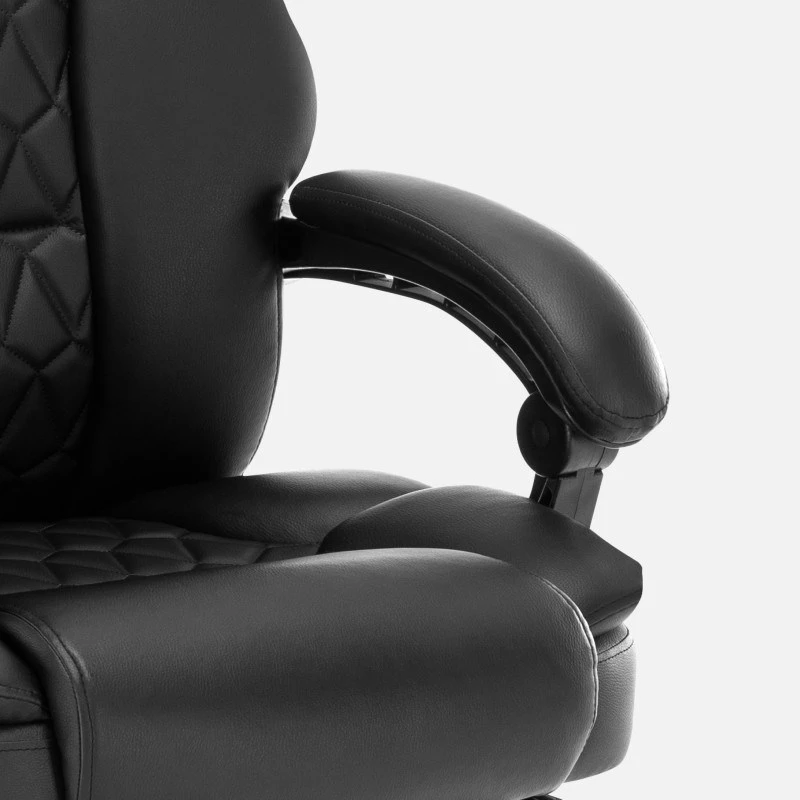 Ergonominė biuro sukamoji kėdė mark adler MA-BOSS 6.0, ekologiškos odos sėdynė, reguliuojamas aukštis 47–55 cm, juosmens atrama, Tilt Dual mechanizmas