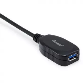 Equip 133347 USB ilginimo laidas USB 3.2 Gen 1 (3.1 Gen 1) 10 m USB A juodas