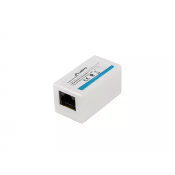 LANBERG AD-RJ45-RJ45-OU6 tinklo jungtis – baltas RJ-45 lizdų adapteris Cat.6
