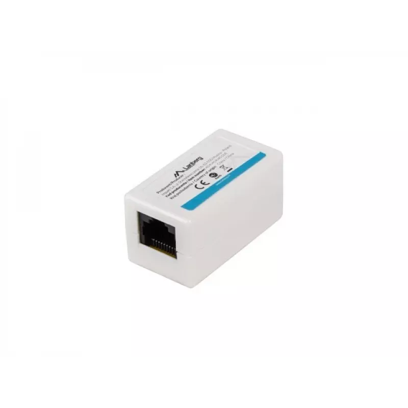 LANBERG AD-RJ45-RJ45-OU6 tinklo jungtis – baltas RJ-45 lizdų adapteris Cat.6