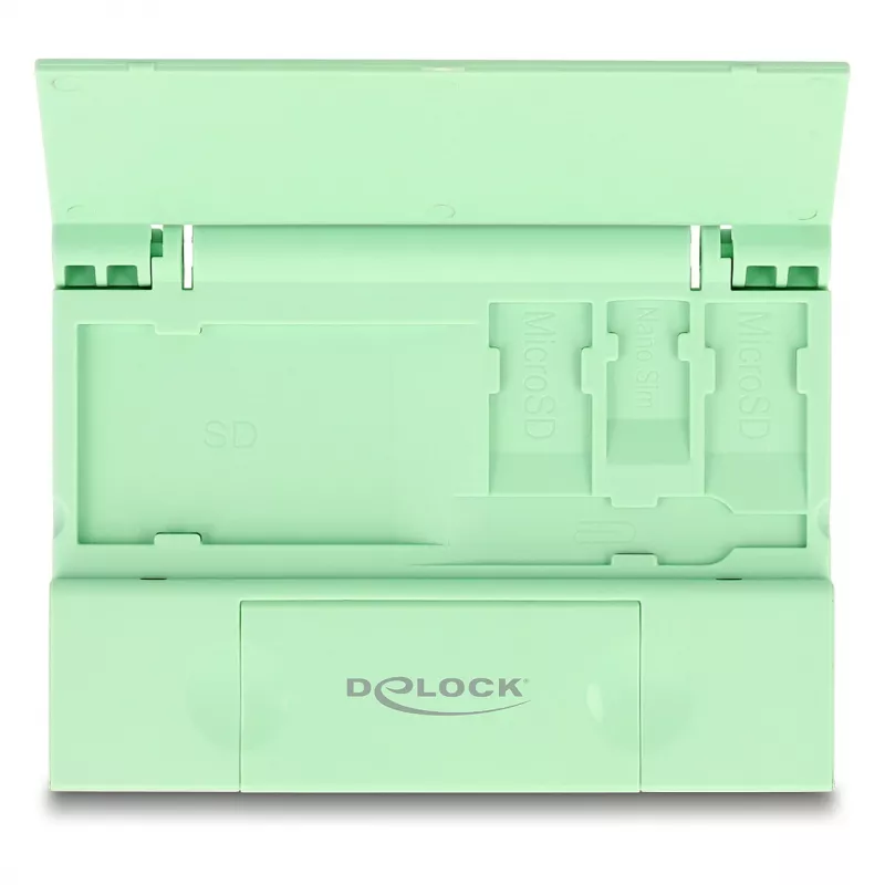 Kortelių skaitytuvas DeLOCK 91015 USB 3.2 Gen 1 Type-A/Type-C Mėtų