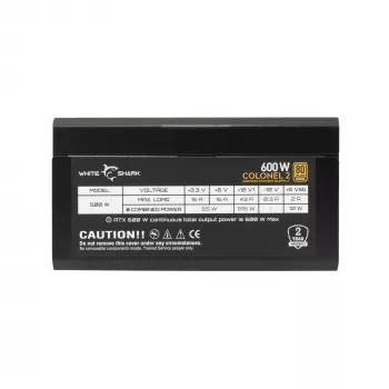 Maitinimo blokas White Shark GPSU-B600S Colonel-2 600W