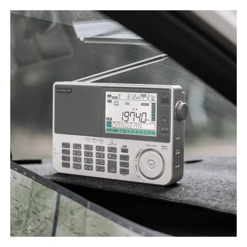 Nešiojamas radijo imtuvas Sangean ATS-909 X2 baltas – FM/AM/SW skaitmeninis derinimas