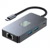 TB USB-C 7-in-1 adapterio stotelė su HDMI, SD/TF, RJ45 2.5 Gbps, PD 100W