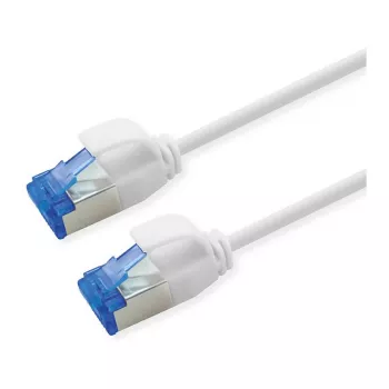 ROLINE Patch Cable Cat.6A (Class EA) S/FTP (PiMF), LSOH, PoE, baltas, 0,5 m