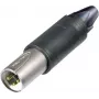 Neutrik XLR jungtis, kištukas, tiesus, lizdas, tiesus, 3 kontaktai, sidabrinė NC3FM-C 1 vnt.