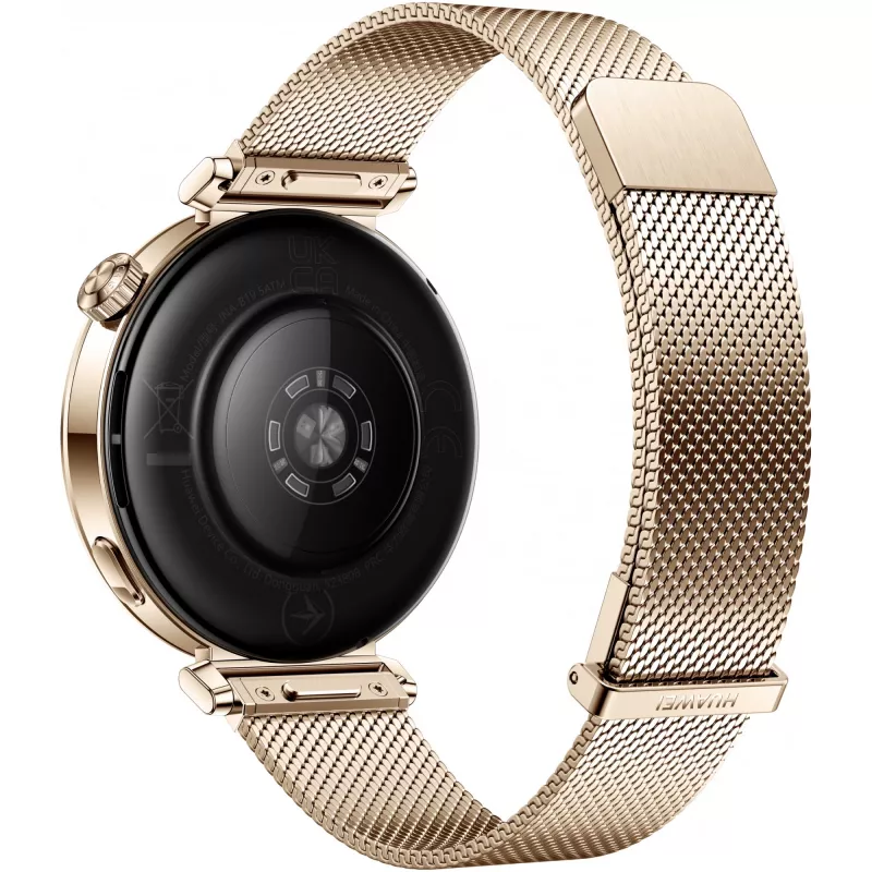 Išmanusis laikrodis HUAWEI WATCH GT5 41 mm – 1,32 colio AMOLED ekranas, 466×466, 323 mAh, nerūdijančio plieno korpusas, auksinė apyrankė