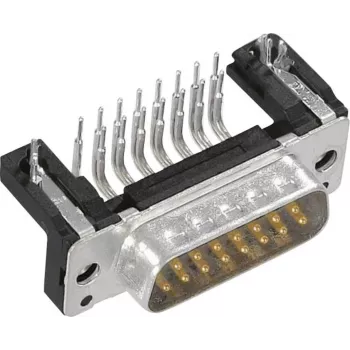 Harting D-SUB kontaktinis lizdas 90° 25 kontaktų litavimui 09 66 362 6811