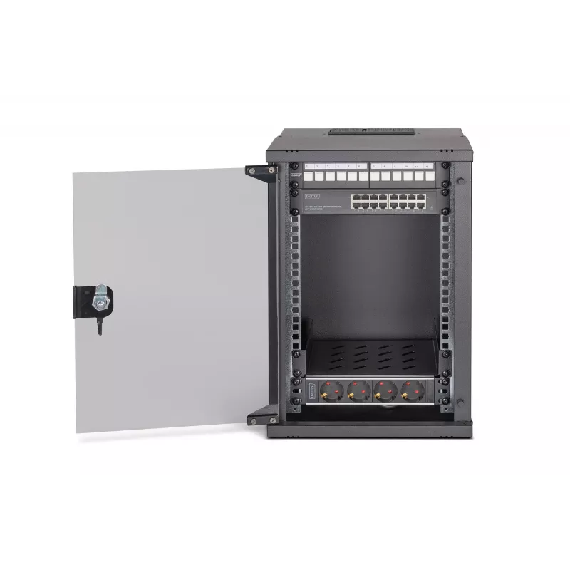 Sieninis tinklo stovas Digitus DN-49103-SET 9U 315 x 300 mm juodas