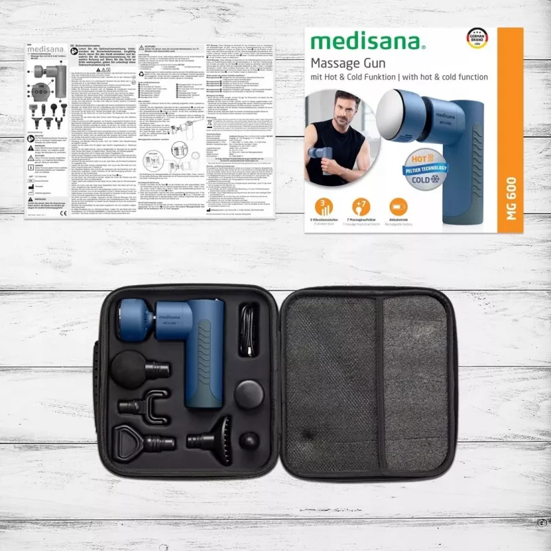 Medisana MG 600 masažuoklis Universalus Juodas, Mėlynas