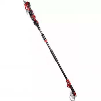 Genėjimo žirklės EINHELL GP-LS 18/28 Li T BL-Solo – belaidės teleskopinės aplenkiamosios žirklės, 18 V, pjovimo storis 2,8 cm, aliumininis kotas