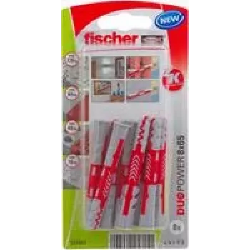 Fischer DuoPower 8 x 65 K NV sieninis kaištis 65 mm 537651 1 komplektas