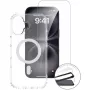 4smarts Dėklas iPhone 17 Skaidrus Baltu Rėmeliu