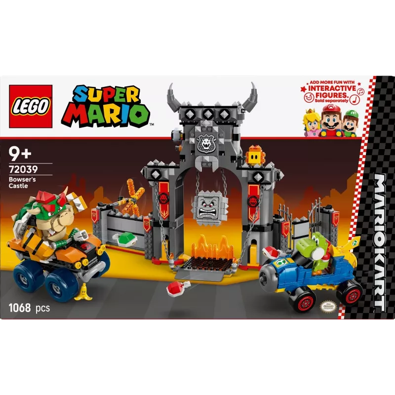 LEGO 72039 Super Mario Bowserio tvirtovė su Mario Kart – interaktyvus statybų rinkinys