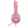 Ausinės žaidimams Razer Kraken Kitty V3 X – laidinės USB Type-A, uždengiančios ausis, 20–28 kHz, 1,3 m laidas, rožinės