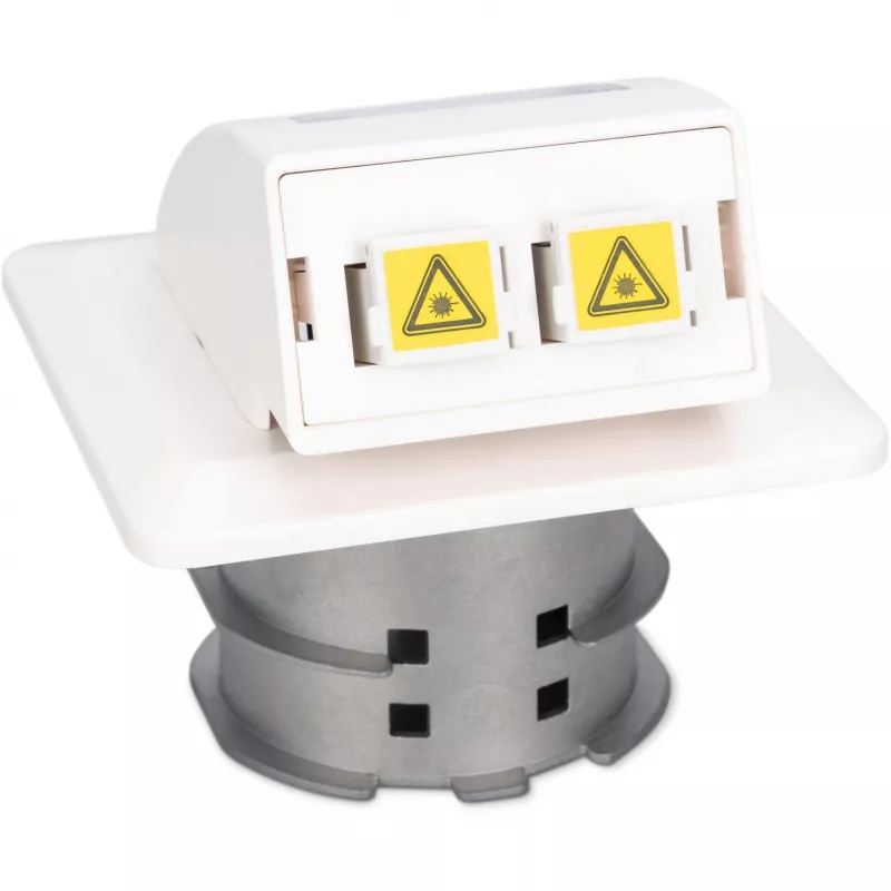 Digitus DN-93201 FTTH plokščias sieninis optinio pluošto lizdas SC/LC adapteriui 86x30x86 mm