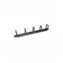 LogiLink Kabelių vedimo plokštė skirstomajai spintelei - RAL 9005 - 1U - 48,3 cm (19 colių)