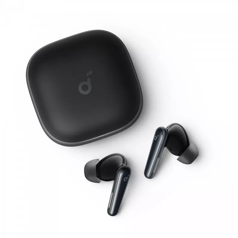 Ausinės Soundcore Liberty 5 belaidės į ausis skambučiams/muzikai USB Type-C Bluetooth juodos