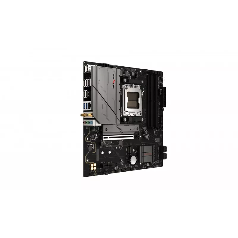 Motininė plokštė Sapphire PULSE B850M WIFI — AMD B850 micro ATX, Socket AM5, DDR5 iki 7600 MHz, 4 DIMM, 192 GB, Wi‑Fi 6, 2.5GbE