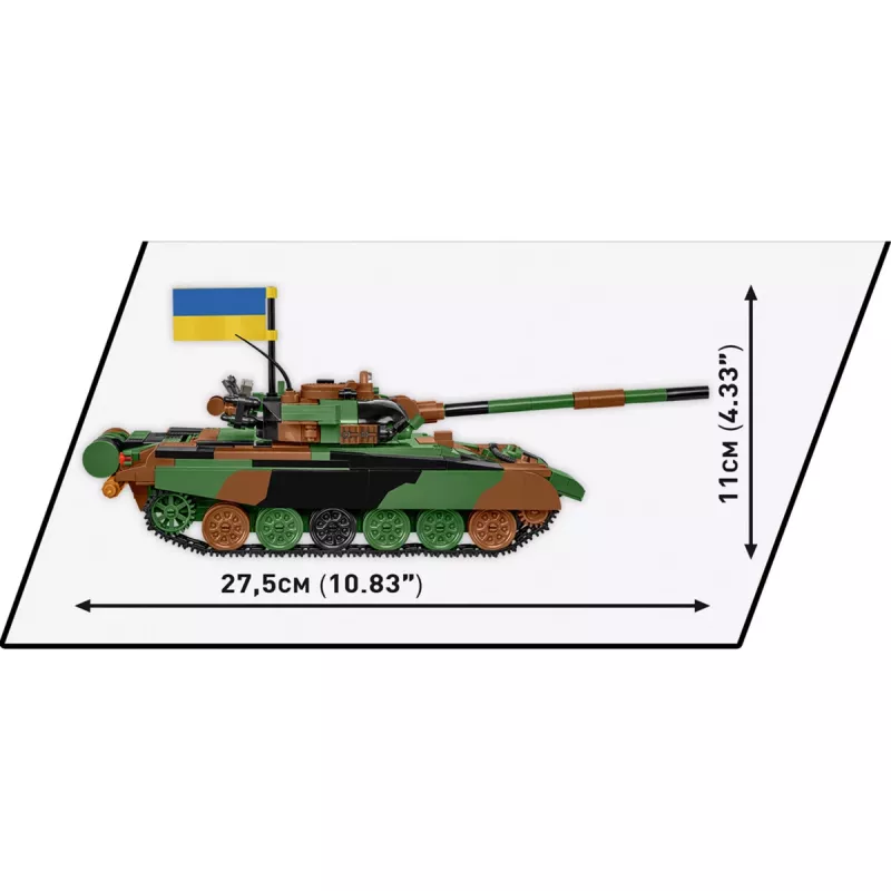 Konstruktorius COBI T-72M1R PL/UA Ginkluotosios pajėgos 724 dalys