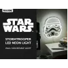 LED neoninė sieninė lempa Paladone Stormtrooper modelis PP14595SWVN, dekoratyvinis „Žvaigždžių karų“ apšvietimas