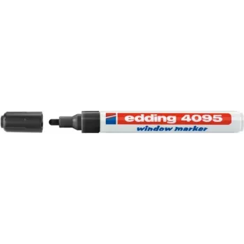 Kreidinis markeris Edding 4095 juodas 10 vnt.
