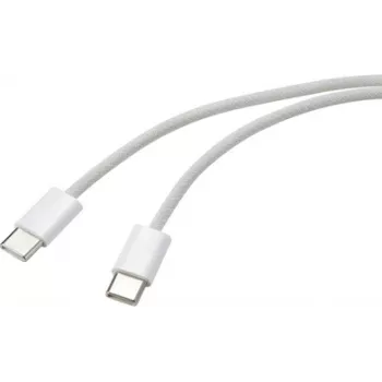 Renkforce USB laidas USB-C® kištukas, USB-C® kištukas 3,00 m Baltas vytos poros RF-6056880
